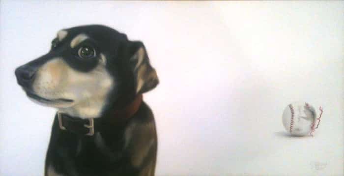 Gretta Gibney In the Doghouse Again 16x24