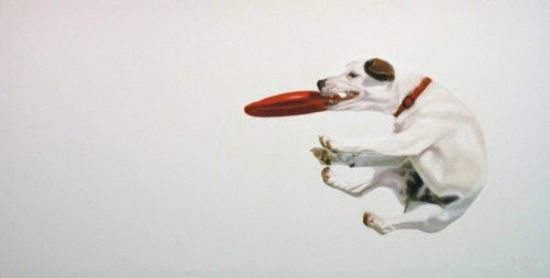Jumpin Jack 30×60 SOLD – original oil on canvas by Gretta Gibney, 30″ × 60″