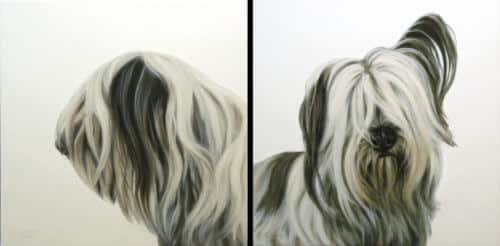 Gretta Gibney Mug Shots Tibetan Terrier Pair 24x24