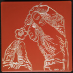 Dave Hind Pollinators 2 Red 9.75x9.75