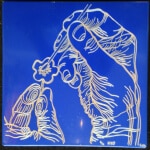 Dave Hind Pollinators 6 Dark Blue 12x12