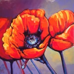 Jerzy Werbel Poppies 36x36