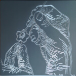 Dave Hind Pollinators 3 Gray 11.75x11.75