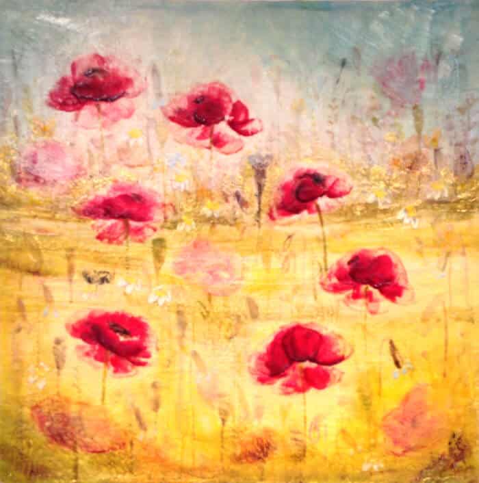 Tanya Kirouac Crimson Cluster 24x24