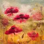Froma Memory 2 – original encaustic on panel by Tanya Kirouac, 12″ × 12″