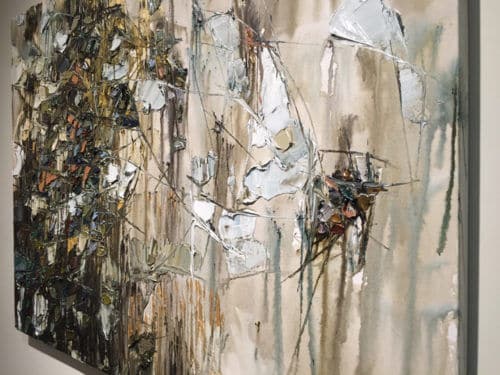 Abstract III – original acrylic on canvas by Maya Eventov, 36″ × 48″