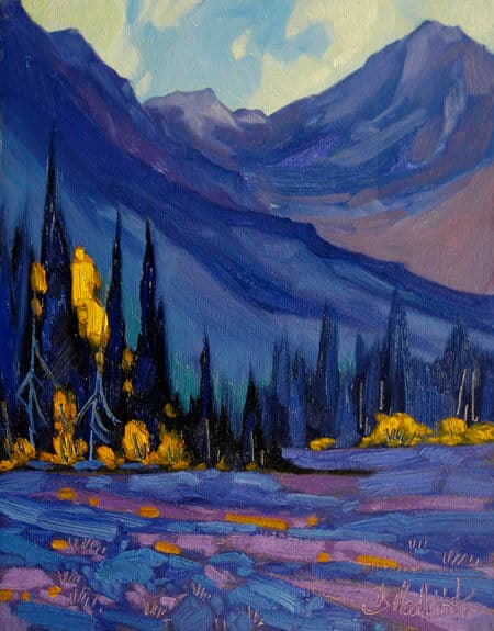 Dominik Modlinski Morning in the Kenai 14x11