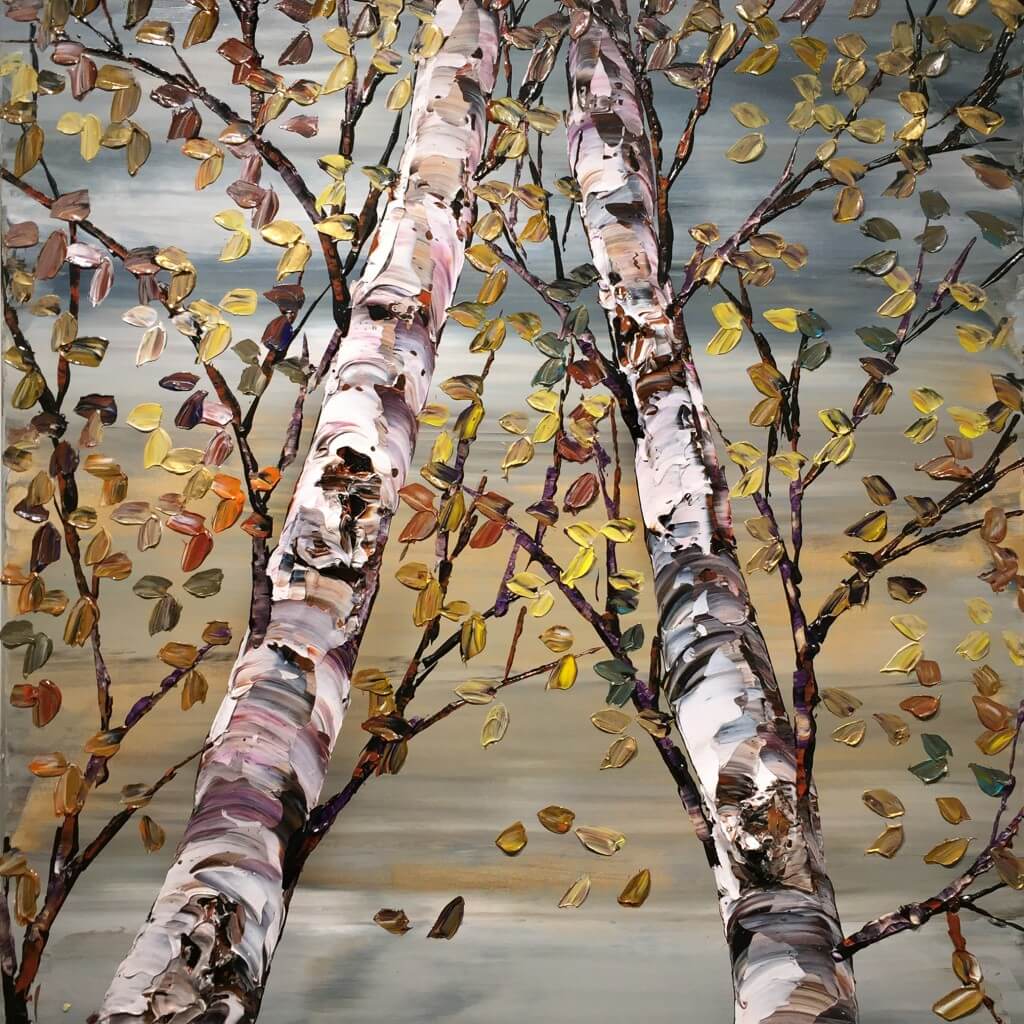 Looking Up Grey Birch
