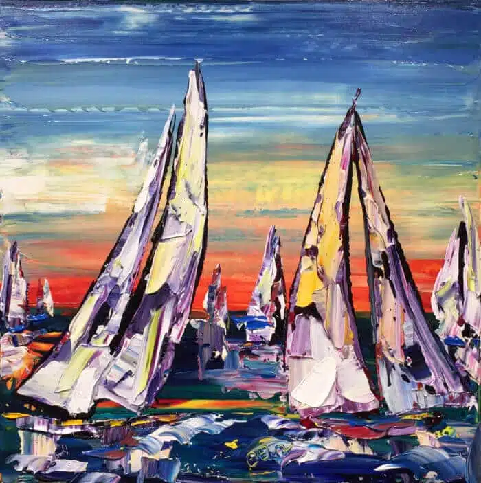 Maya Eventov Sailing Boats 24x24