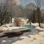 Frank Panabaker Onario Snowy River 16x20