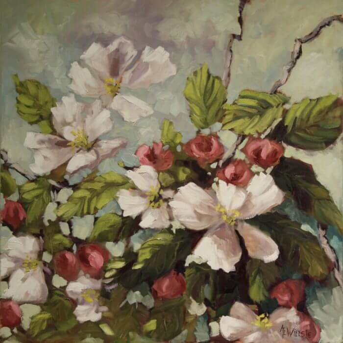 Ann Willsie Apple Blossoms 30X30