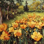 Ann Willsie Orange Tulips 24x30