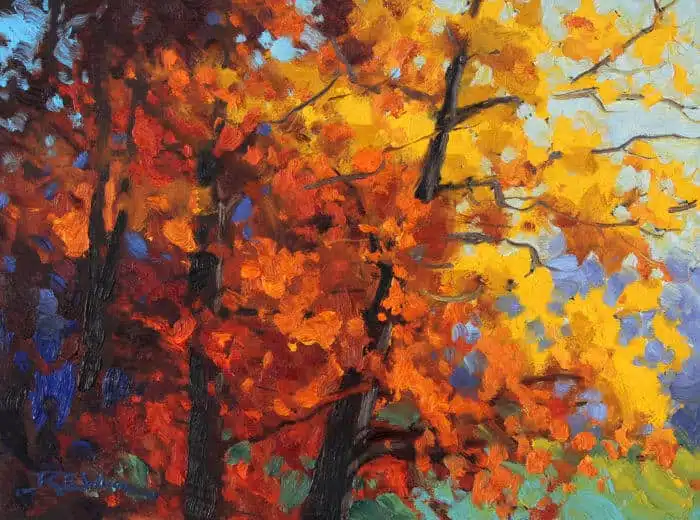 Robert E Wood Autumn Spectrum 12x16