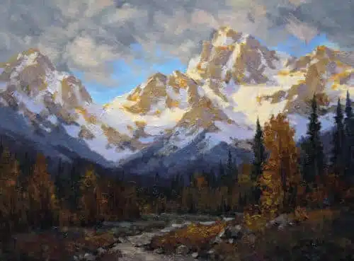 Robert E Wood Evening Glow 18x24