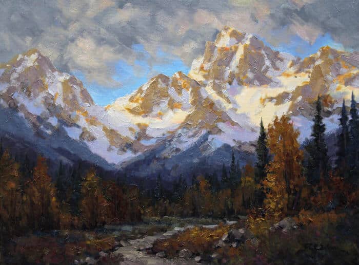 Robert E Wood Evening Glow 18x24