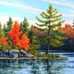 Robert E Wood Shoreline Peck Lake 36x48