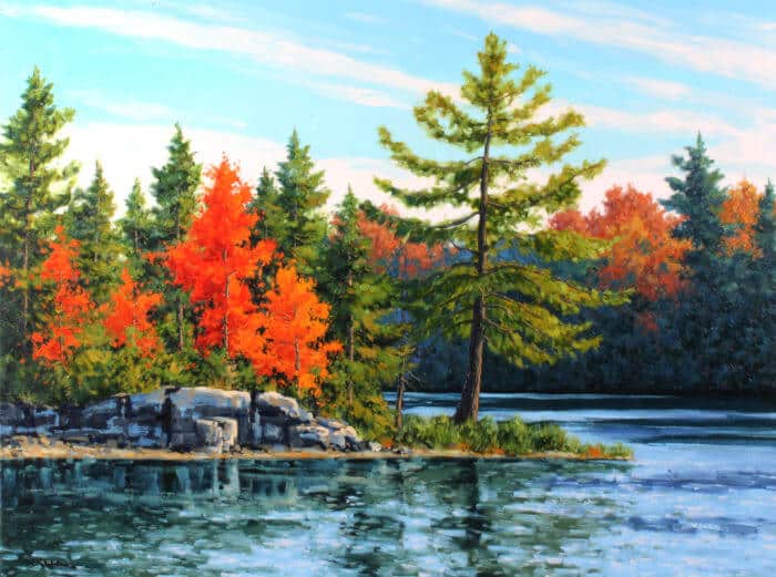 Robert E Wood Shoreline Peck Lake 36x48