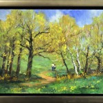 Sam Panoessa Afternoon Walk 9X12