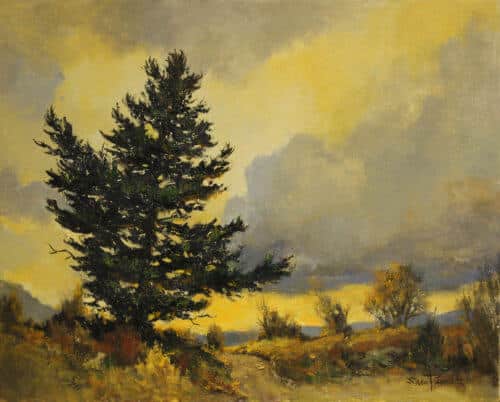 Sam Panoessa August Sky 14X18