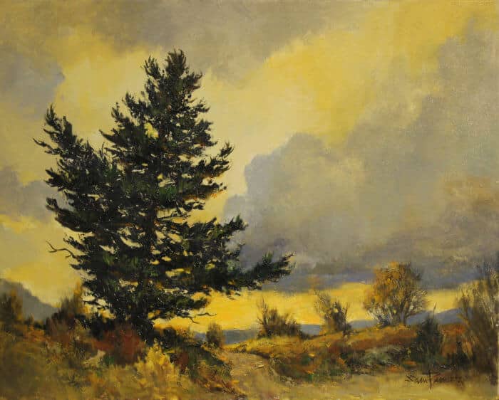 Sam Panoessa August Sky 14X18