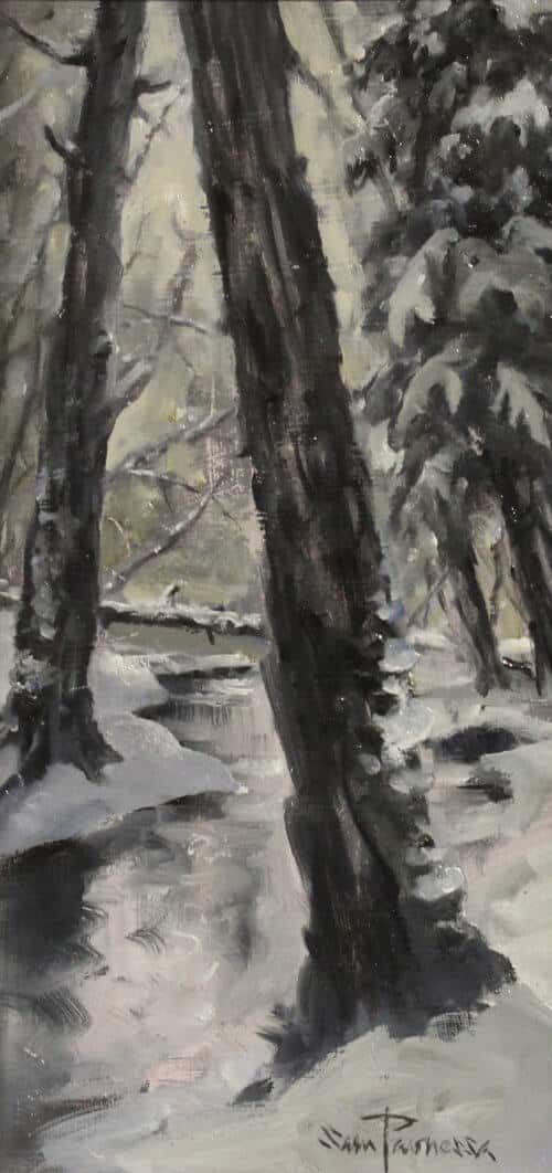 Sam Paonessa Forest Tonal Sketch 6X12