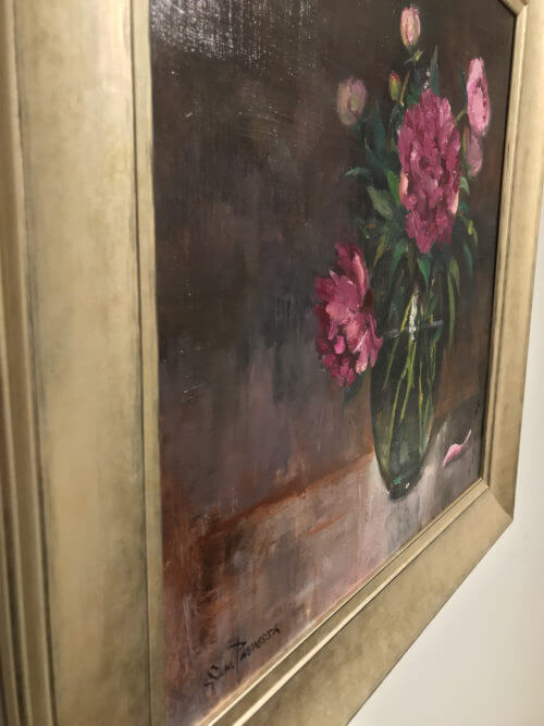 Sam Paonessa Pink Peonies 18X18 D4