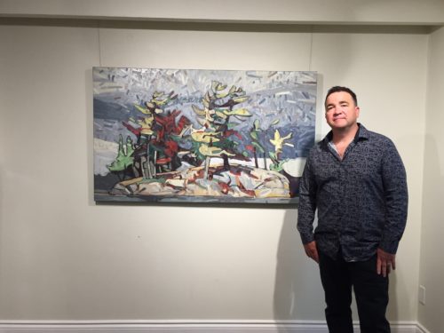 David Grieve with Wagi Jumping Rock 17 36x60