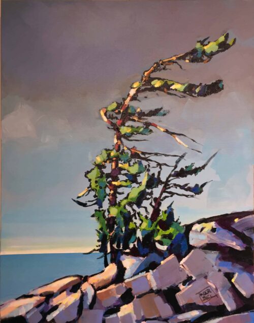 Georgian Bay – original acrylic on canvas by Jerzy Werbel, 28″ × 22″