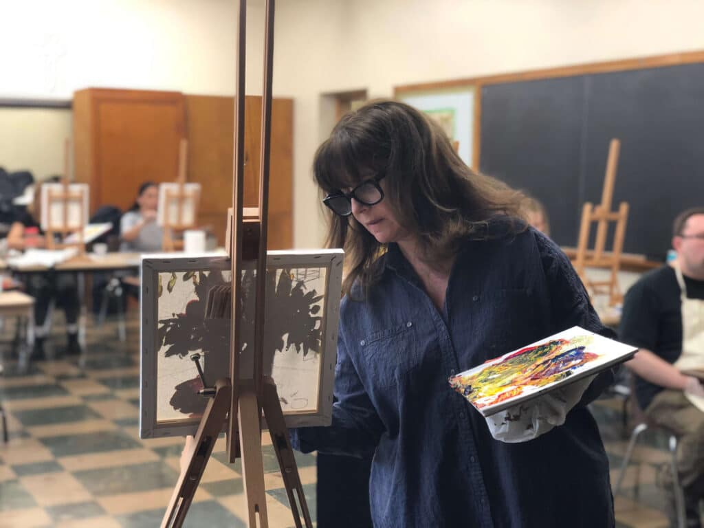Art Workshop Nov 17 2018 – original acrylic on canvas by Maya Eventov