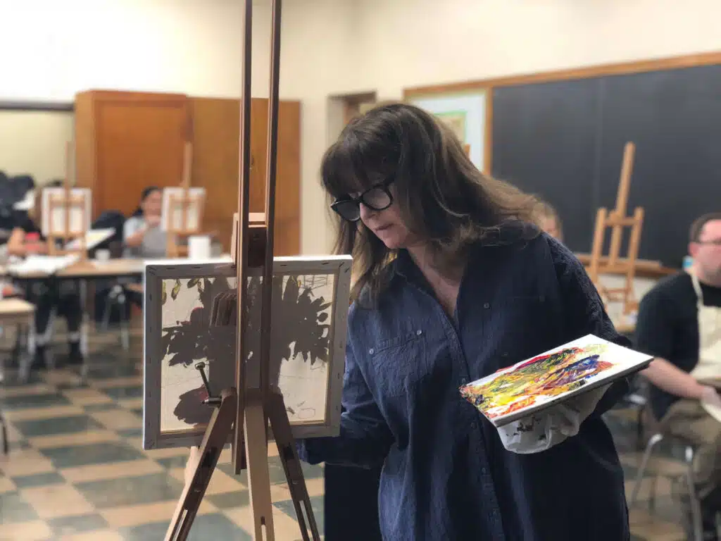 Art Workshop Nov 17 2018 – original acrylic on canvas by Maya Eventov