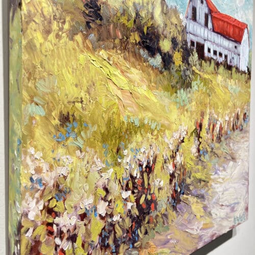 Ann Willsie Country Roads 24x24 Detail 1