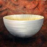 Red Wolf Copper Pattern Deep Vessel 36x48