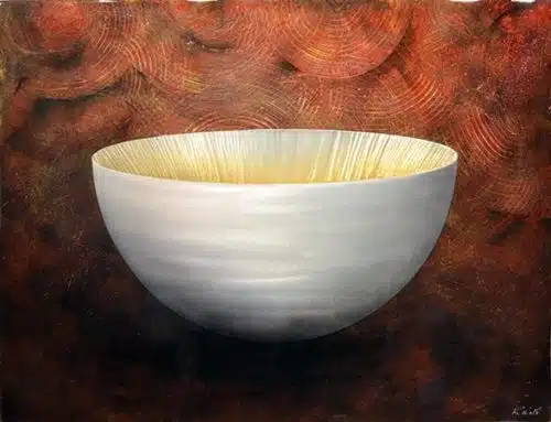 Red Wolf Copper Pattern Deep Vessel 36x48