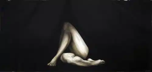 Red Wolk Wolf Shadow Legs 40x58