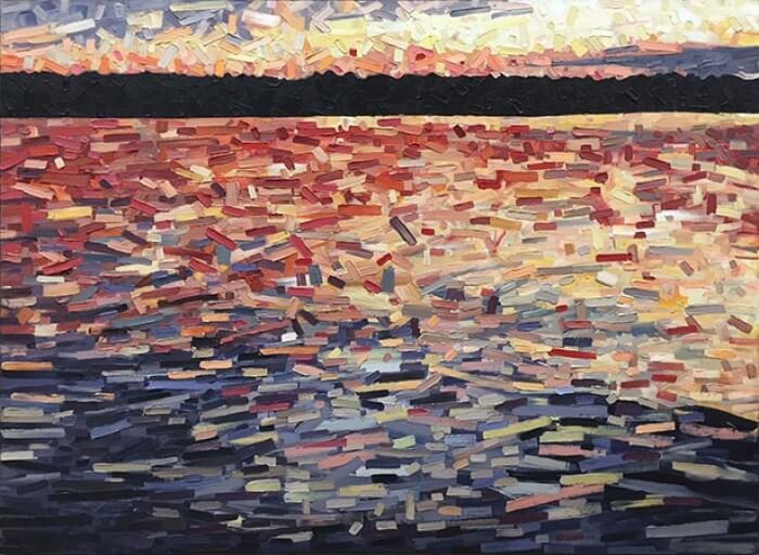 David Grieve Sunset Lake 2 36x48