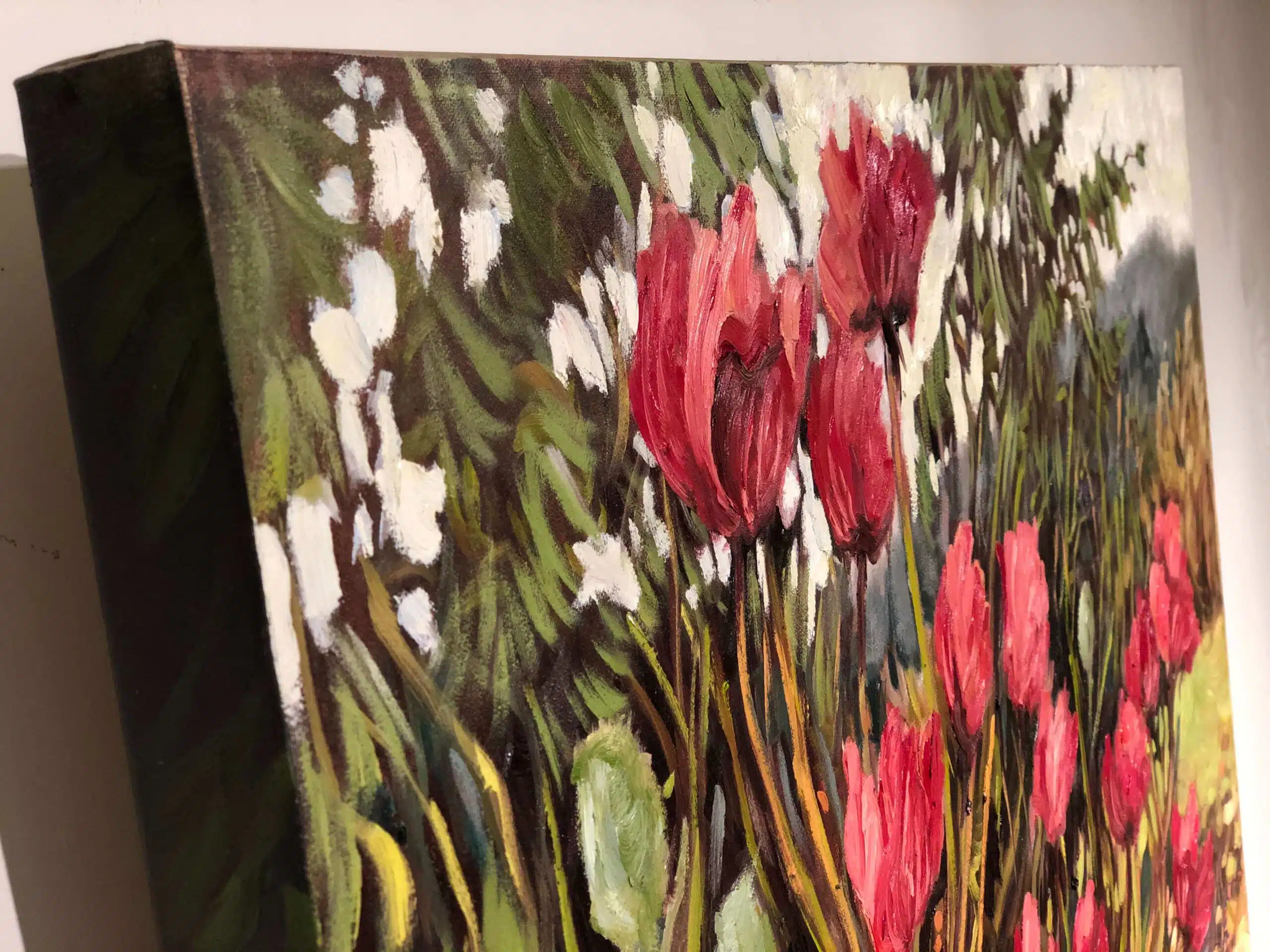 Wild Poppies – original oil on canvas by Ann Willsie, 30″ × 40″