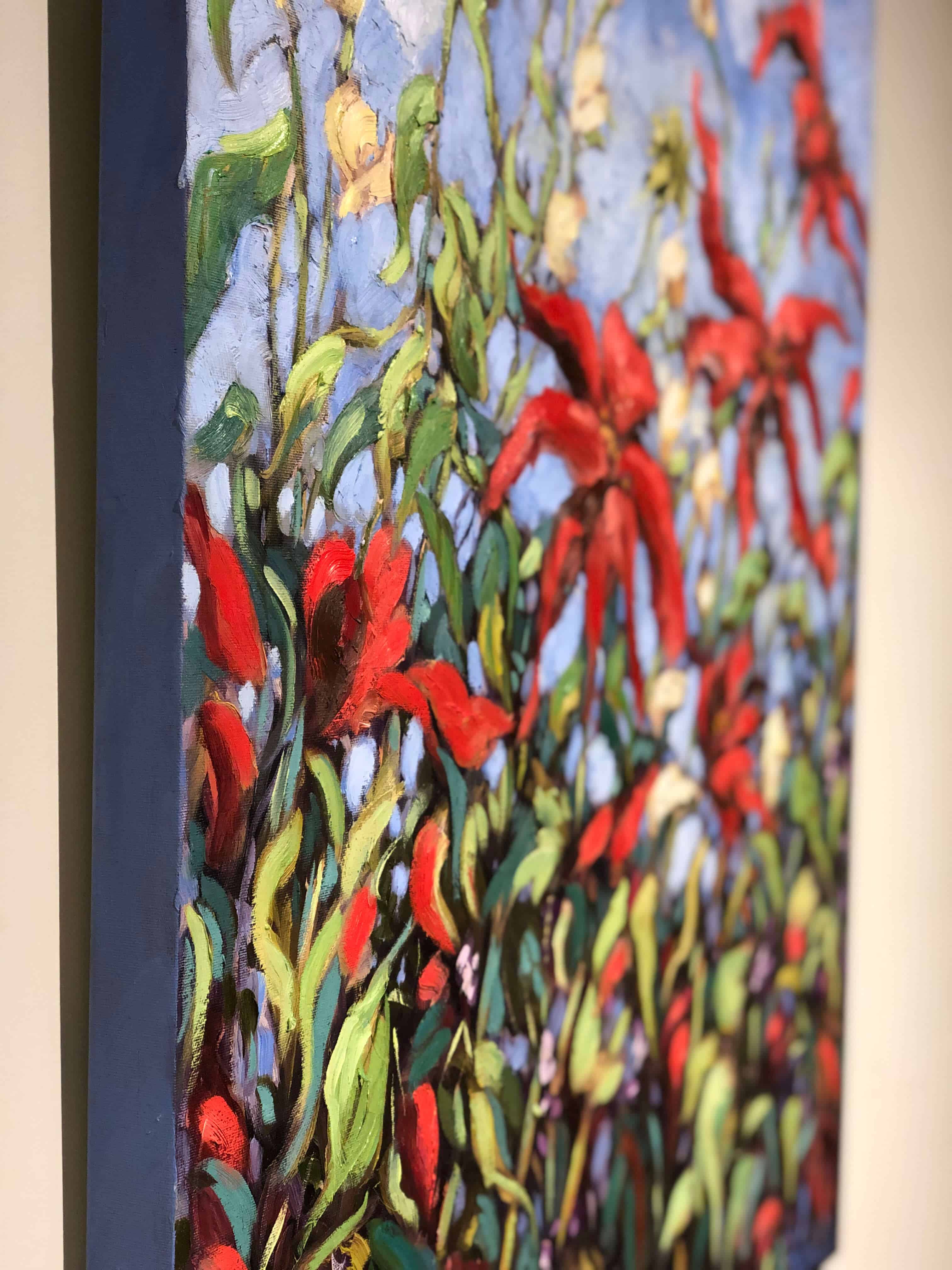 Wildflowers I – original oil on canvas by Ann Willsie, 40″ × 30″