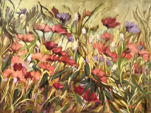 Ann Willsie Wildflowers IV 36x48