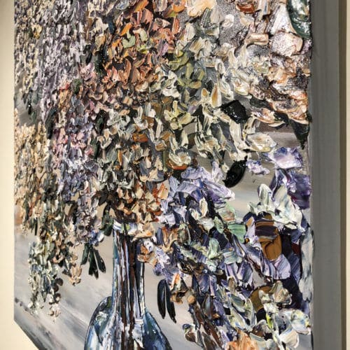 Maya Eventov Floral Hydrangea and Vase 36×36 Detail 1