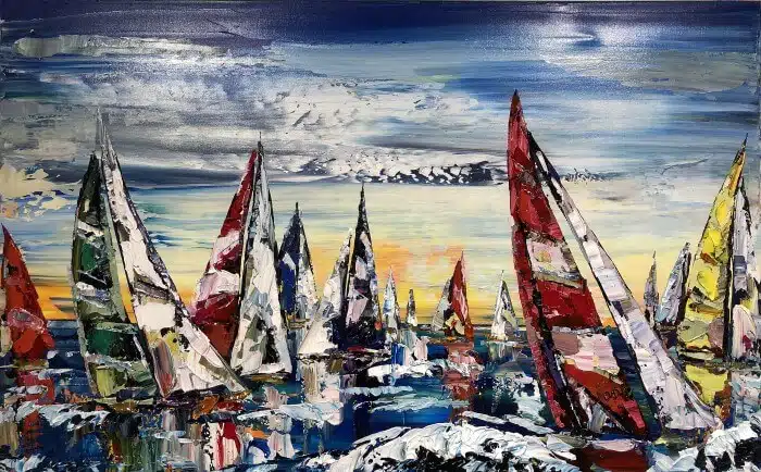 Maya Eventov Sailing Boats 30x48