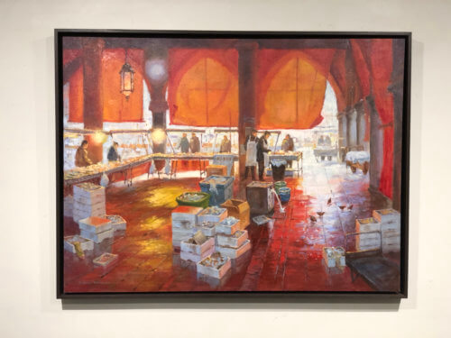 Robert Amirault Venice Fish Market 30x40 D1