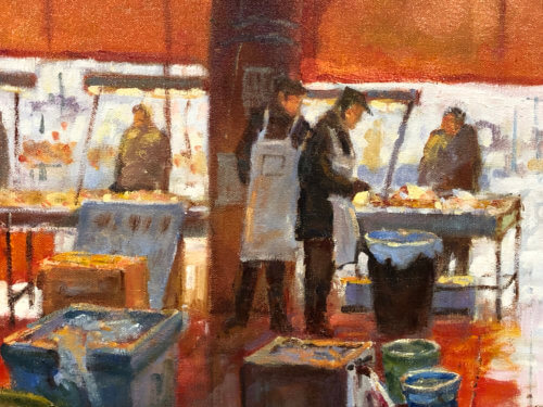 Robert Amirault Venice Fish Market 30x40 D2