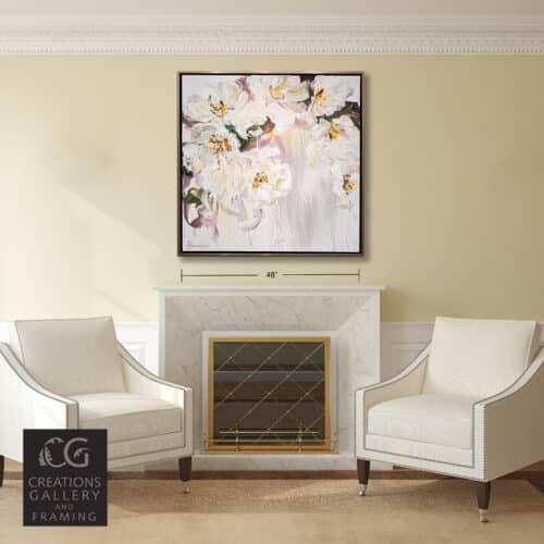Elena Henderson Blooming Paradise series 7 48×48 Framed Room View 9392