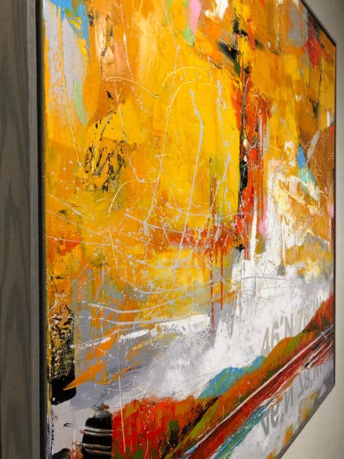 Brian Lorimer Yellow Sky 40x40 Detail1