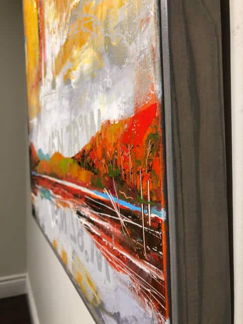 Brian Lorimer Yellow Sky 40x40 Detail2