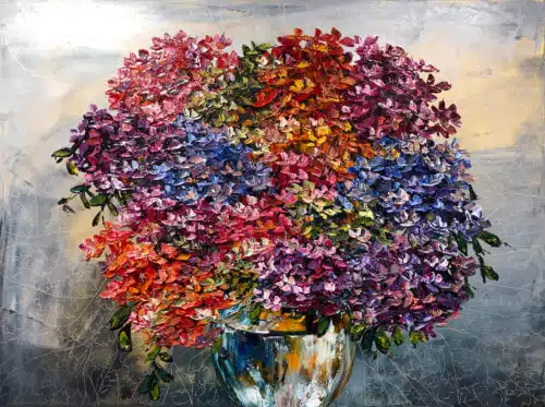 Maya Eventov Floral Hydrangea with Vase 36x48