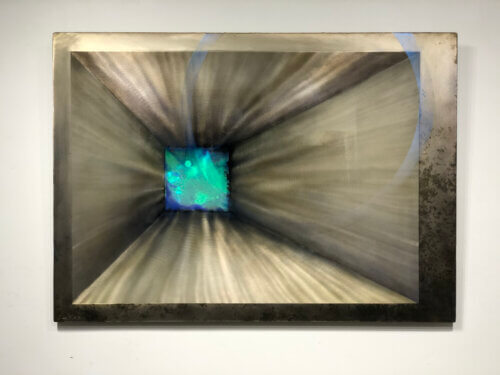 Red Wolf Blue Green Hologram 34x47 Detail1