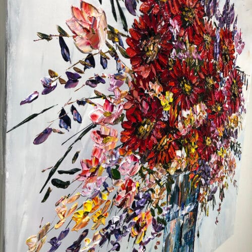 Maya Eventov Cut Flowers VII 40×40 Detail1