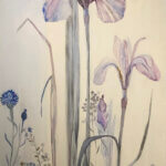 Fiona Hoop Cornflower Iris I 60x20