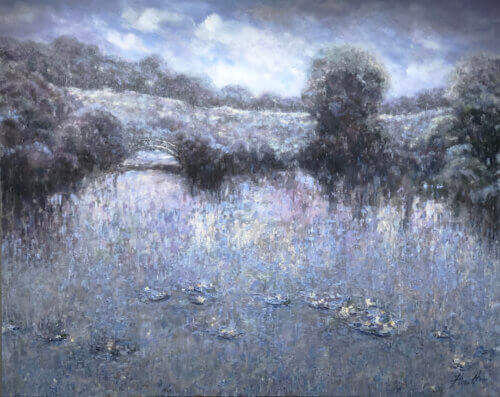 Fiona Hoop Monet’s Bridge 48x60